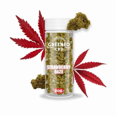 Greeneo Strawberry Haze CBD-blomst 6% (20g)
