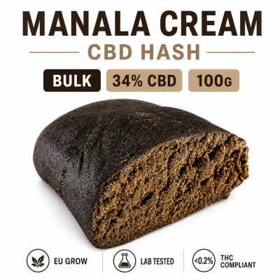 Manala Cream CBD Hash Bulk 34% 100g